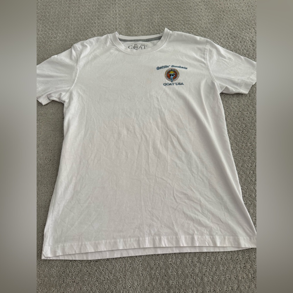 GOAT USA White Men's T-Shirt “Gettin’ Buckets”